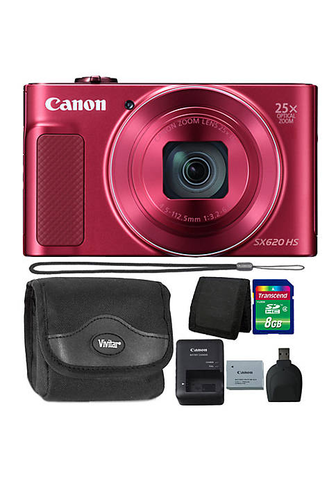 Canon Powershot Sx620 Hs 20.2mp Digital Camera Red
