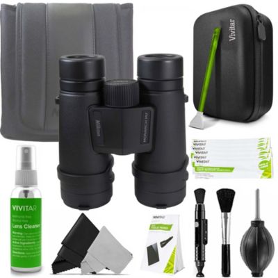 Nikon 8X42 Monarch M7 Waterproof Roof Prism Binoculars And Vivitar Cleaning Kit