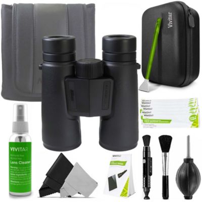 Nikon 10X42 Monarch M5 Waterproof Roof Prism Binoculars (Black) And Cleaning Kit, Black -  614198405471