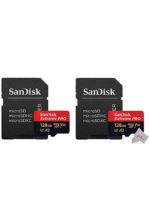 SanDisk 2x Extreme Pro Memory Card 128GB Micro