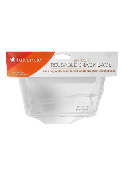 FULL CIRCLE HOME ZipTuck Reusable Snack Bags