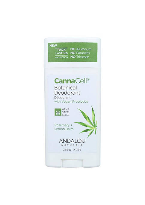 Andalou Naturals Deodorant Cannacell Rosemary + Lemon Balm