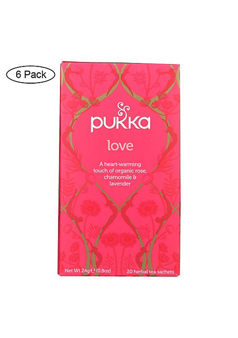 Pukka Herbal Teas Love Organic Rose Chamomile and