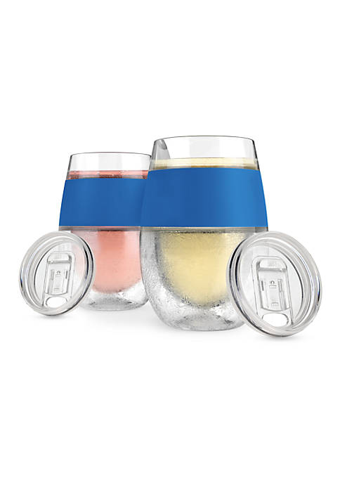 Host Wine FREEZE&trade; Cooling Cups in Blue set