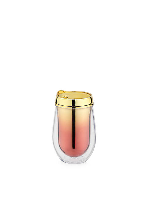 Blush Assorted Metallic Ombre Stemless Wine Tumblers