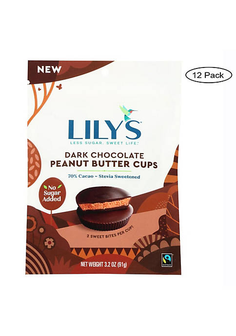 Peanut Butter Cup Dark Chocolate - Case of 12 - 3.2 OZ