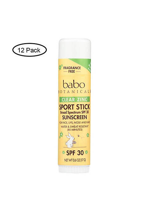 BABO BOTANICALS Clear Zinc Sport Stick
