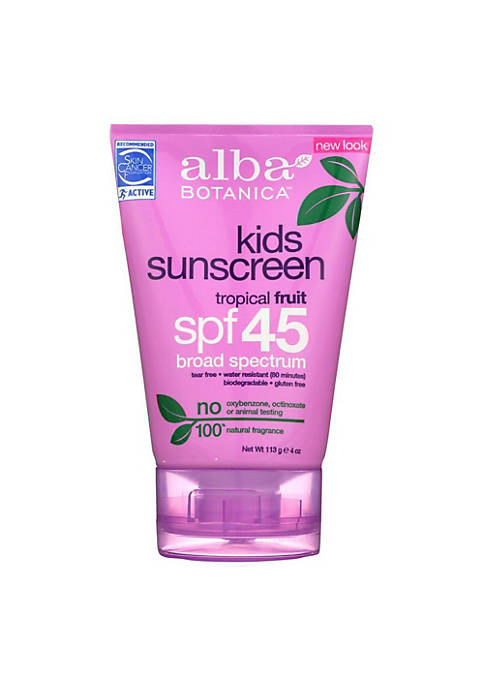 Natural Very Emollient Sunscreen for Kids - SPF 45 - 4 oz