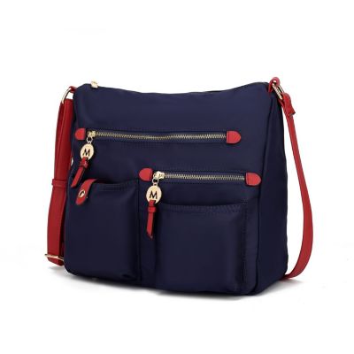 Mkf Collection By Mia K Women's Serena Color-Block Nylon Shoulder Bag
