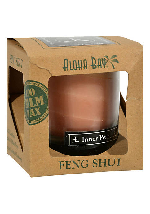 Feng Shui Elements Palm Wax Candle - Earth/Inner Peace - 2.5 oz