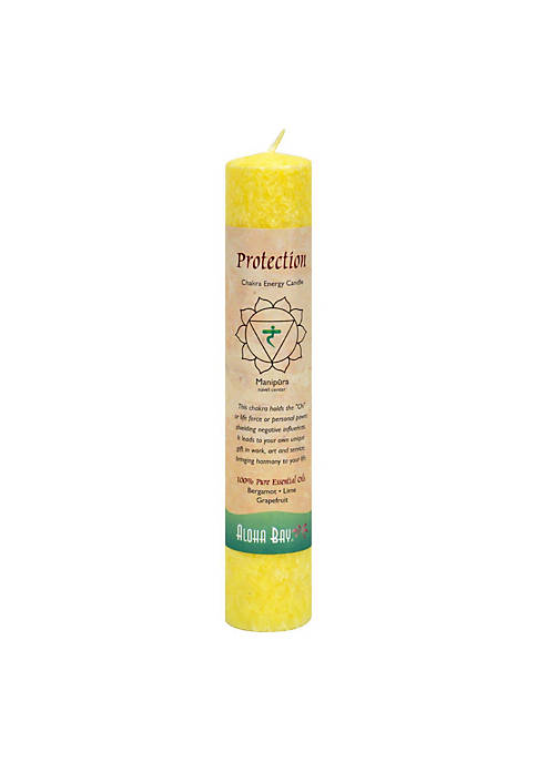 Chakra Pillar Candle Protection Yellow - 1 Candle