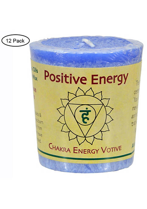 Chakra Votive Candle - Positive Energy - Case of 12 - 2 oz