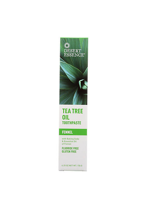 DESERT ESSENCE Natural Tea Tree Oil Toothpaste Fennel