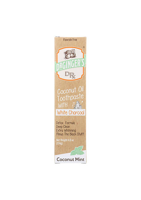 DR. GINGER'S White Charcoal Toothpaste