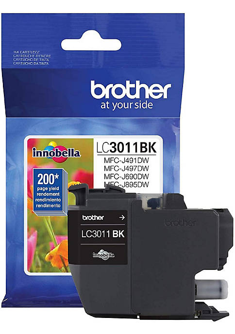 Brother Printer LC3011BK Singe Pack Standard Cartridge Yield
