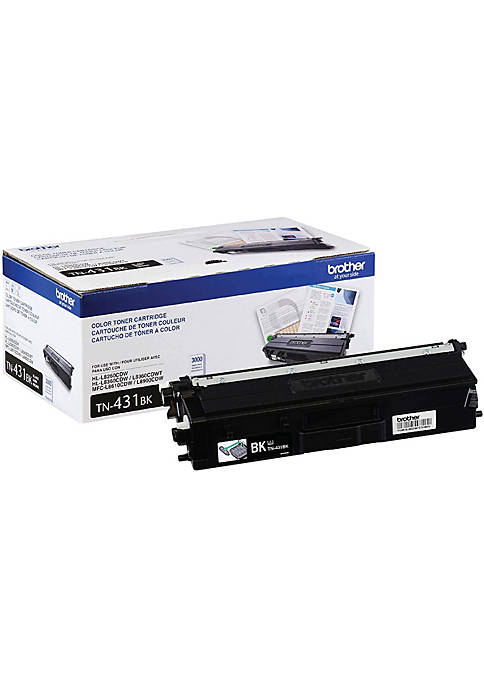 Brother Printer TN431BK Standard Yield Toner-Retail Packaging ,