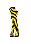 Black and Yellow Socks - Over The Knee Striped Thigh High Costume Accessories Bumble Bee Stockings