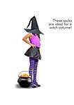 Purple and Black Socks - Over The Knee Striped Thigh High Costume Accessories Stockings
