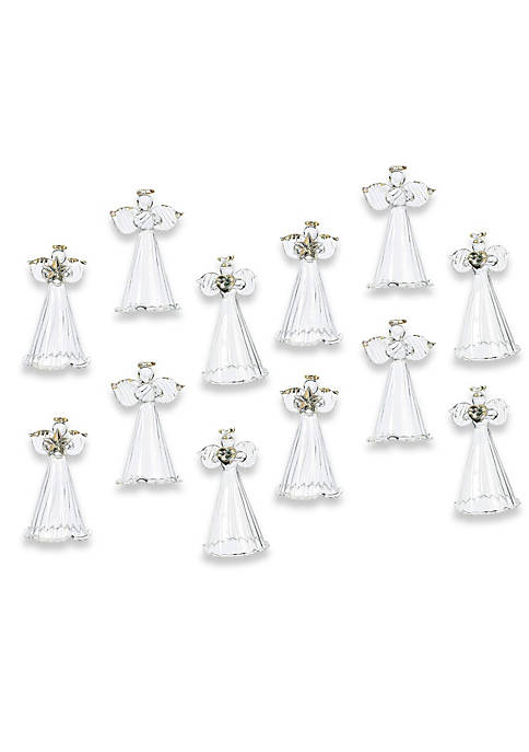 Fun Express Spun Glass Angel Ornaments with Star/Heart/Praying