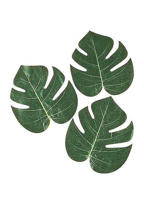 Fun Express Tropical Leaves (Pack of 12), 8&quot;