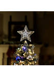 Christmas Glitter Star Tree Topper - Rose Gold and Silver Bethlehem Star Ornament
