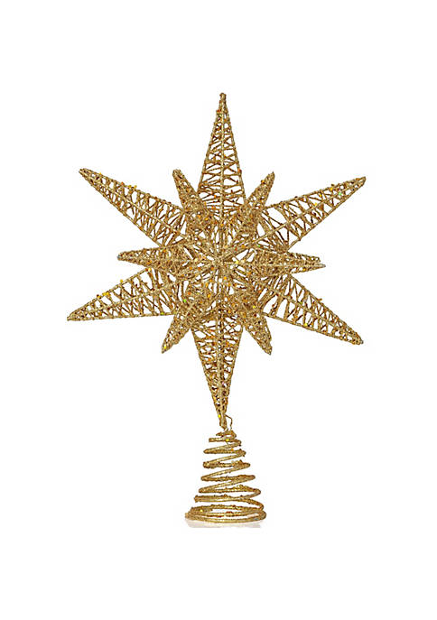 Ornativity Gold Star Tree Topper Christmas Gold 3D