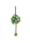 Mistletoe Ball Christmas Ornament - Holiday Mistletoe Bell Hanging Decoration