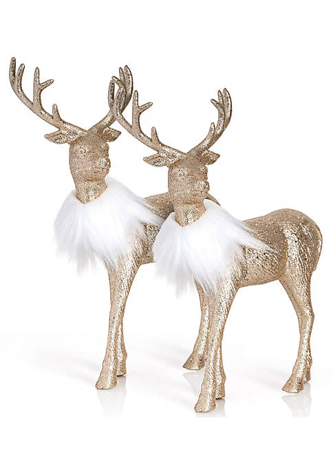 Ornativity Gold Glitter Christmas Reindeer