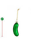 Christmas Pickle Tree Ornament - Traditional Glass Blown Green Hanging Pickle Ornaments