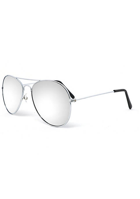 Big Mo's Toys Silver Mirrored Aviator Sunglasses Shades