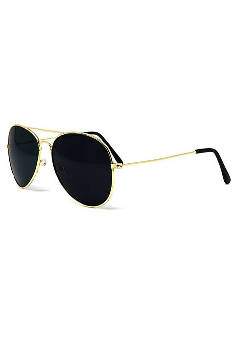 Big Mo's Toys Gold Dark Aviator Sunglasses Shades