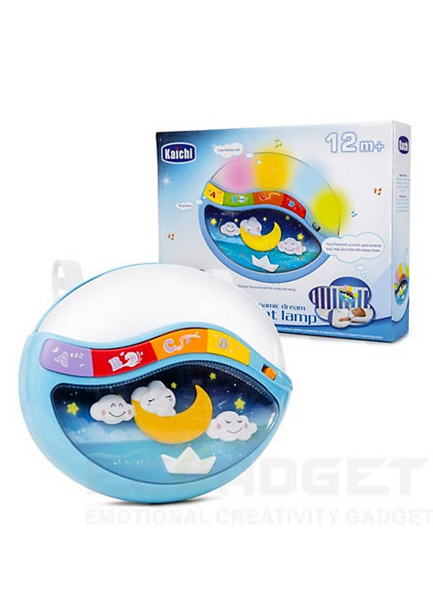 PLAY BABY TOYS - BLUE - Toddler size Magical Light Up the Sky Crib Lamp