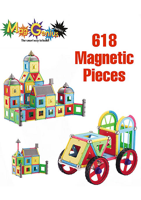Mag Genius - 618 Magnetic Building Sticks - Tiles & Accessories