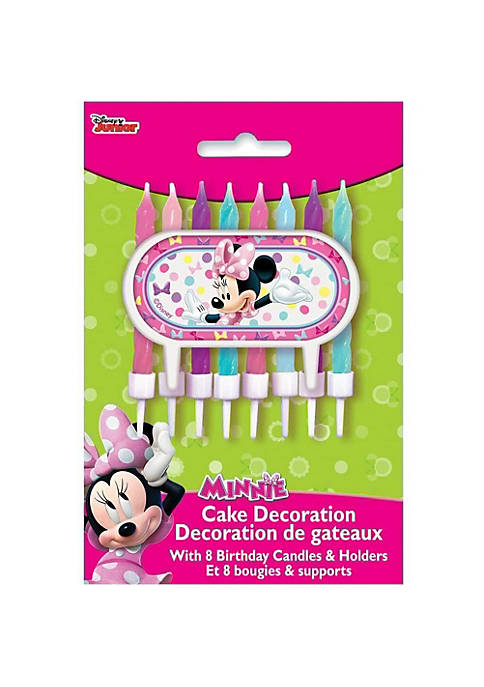 Minnie Mouse Cake Topper & Birthday Candle Set