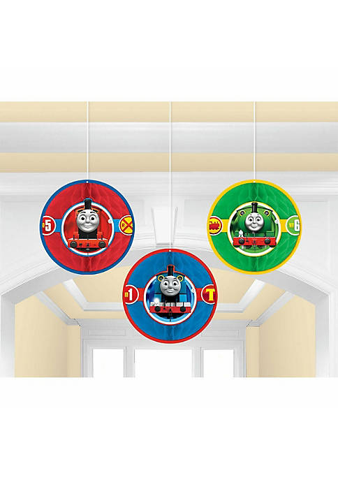 Amscan Thomas All Aboard Honeycomb Decorations