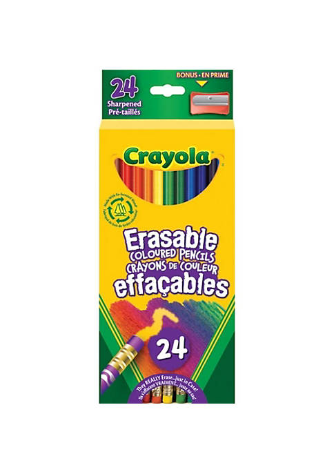 Crayola 24 Erasable Colored Pencils