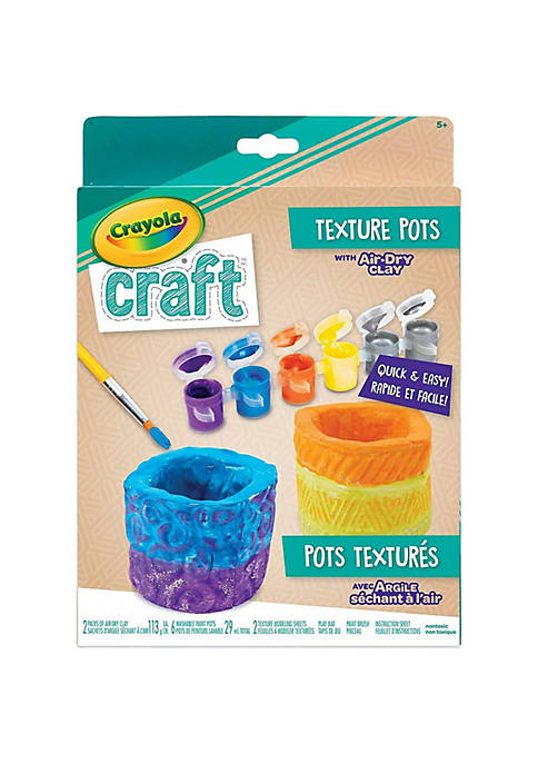 Crayola Craft Texture Pots Kit, Holiday Toys, Gift