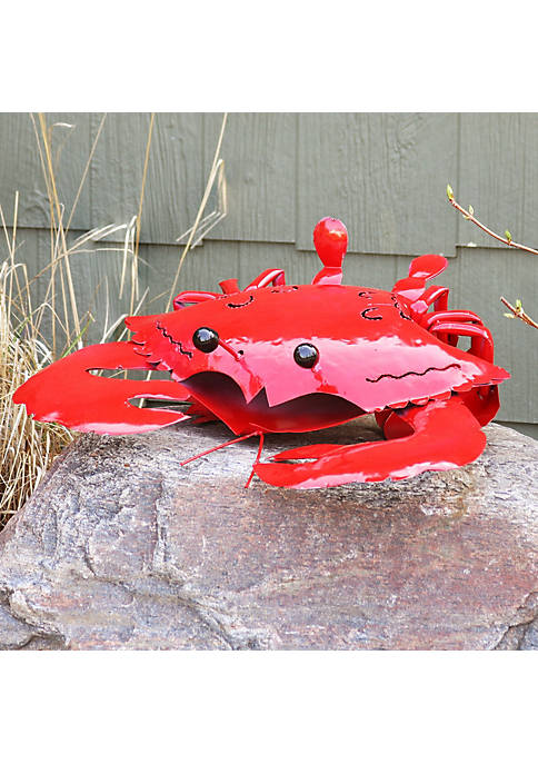 Sunnydaze Decor Sunnydaze Clawdia the Metal Crab Statue
