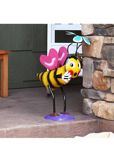 Sunnydaze Decor Sunnydaze Indoor/Outdoor 2 Bee-atrice and Flower