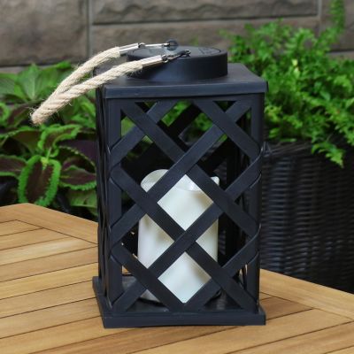 Sunnydaze Ligonier Indoor LED Candle Lantern - Set of 4 - 10-Inch