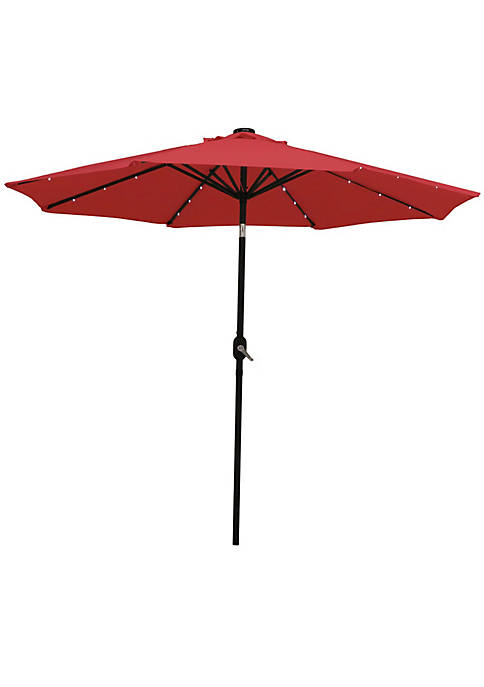 Sunnydaze Decor Sunnydaze Solar Powered Lighted Patio Umbrella