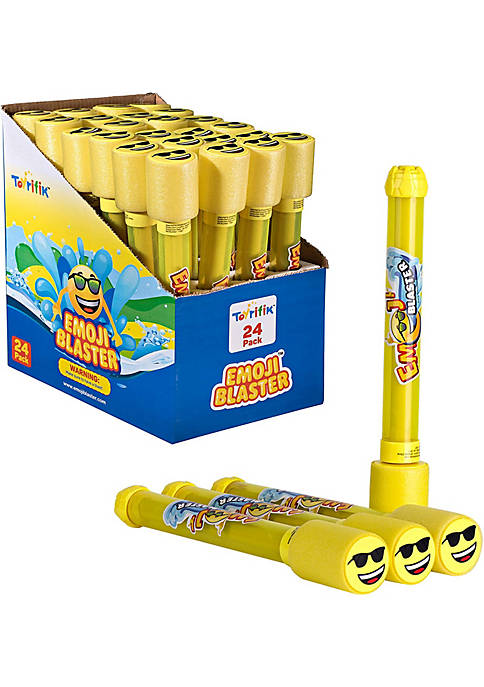 24 Pack Emoji Blaster Water Guns- Bulk Pack Water Shooters For Summer Party Favor or Activity Fun Gun For Kids- Water Gun Bundle Pack
