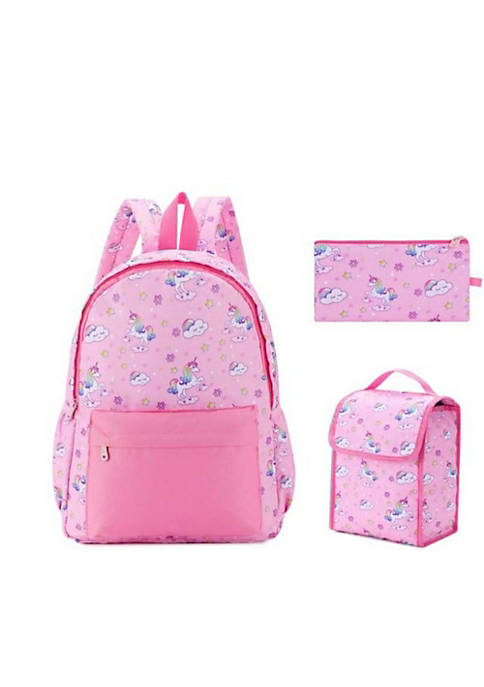 All Abundant Things Unicorn Print Backpack with Lunch