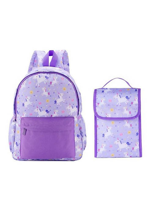 All Abundant Things Unicorn Print Backpack and Lunch