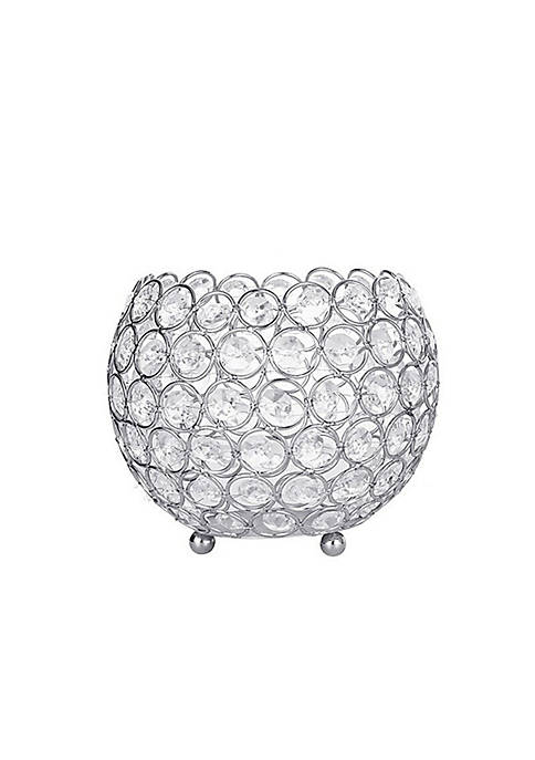 All Abundant Things Silver Crystal Tealight Candle Holders