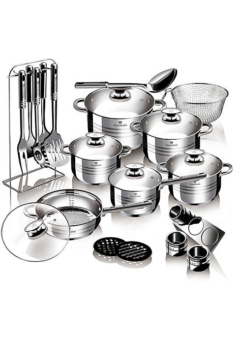 Berlinger Haus 27-Piece Jumbo Stainless Steel Cookware Set