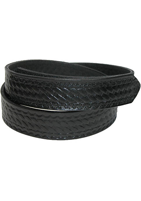 Boston Leather Mens Basketweave Mechanics Belt with Hook