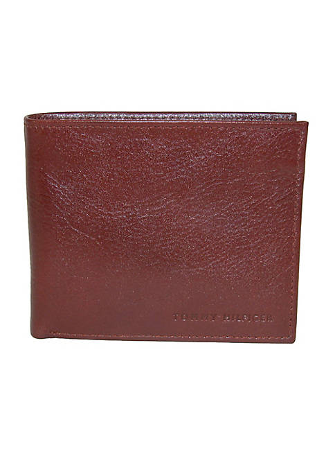 Mens Leather York Passcase Bifold Wallet