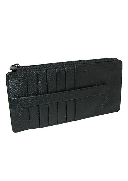 Buxton Womens Leather Thin Card Case Wallet