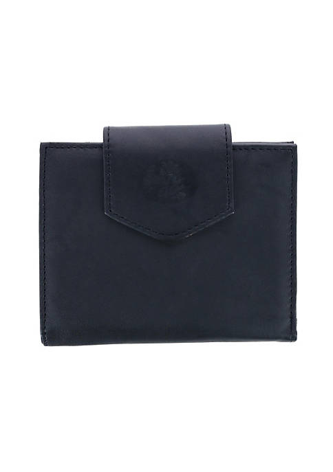 Buxton Womens Leather Attache Clutch Cardex Wallet and